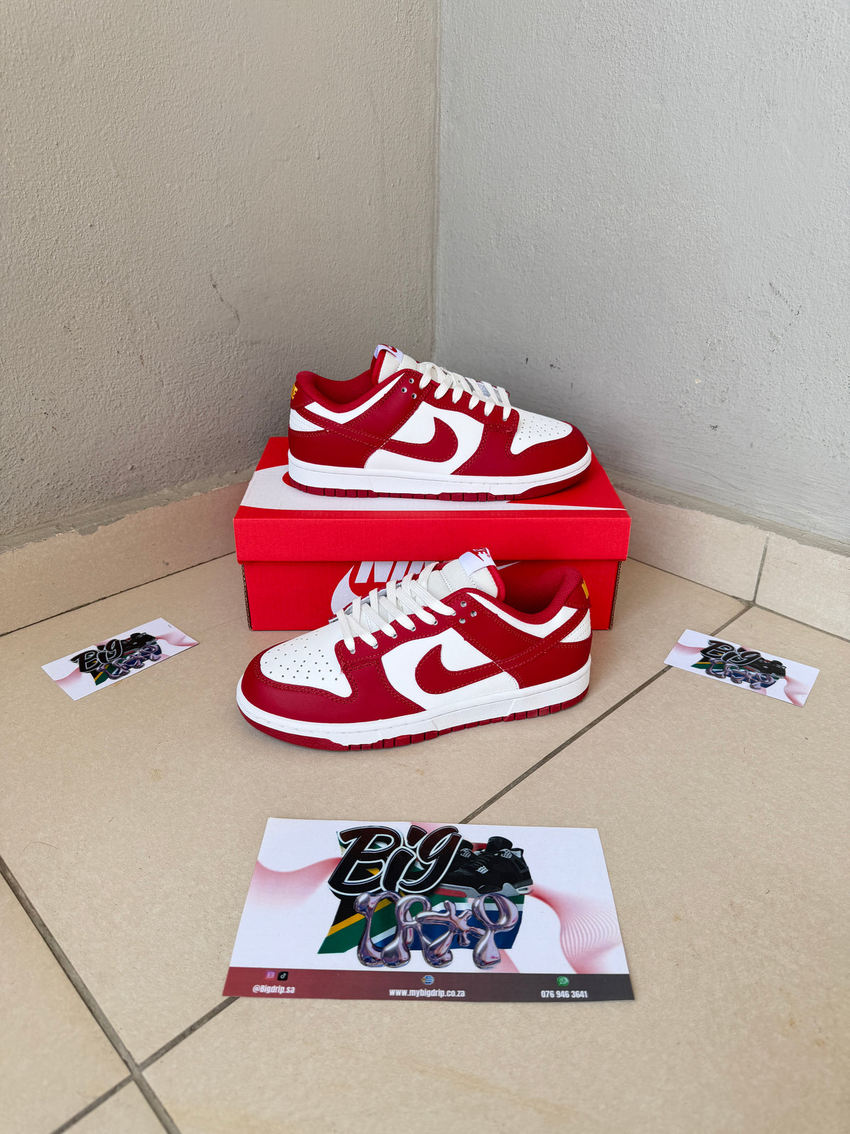 DUNK LOW "team red"
