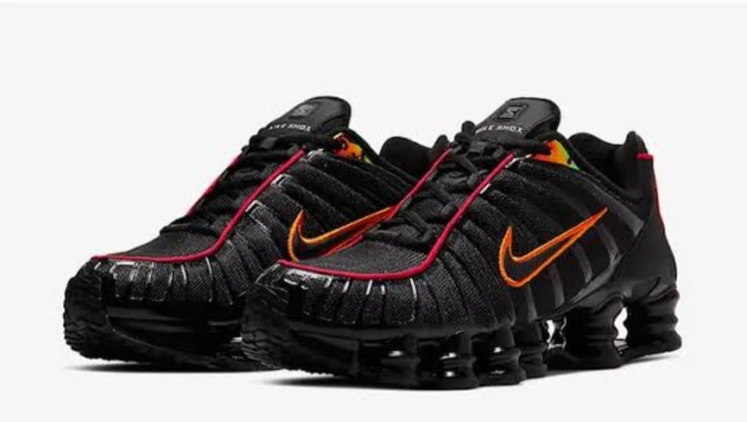 NIKE SHOX TL "Black Red Orange"