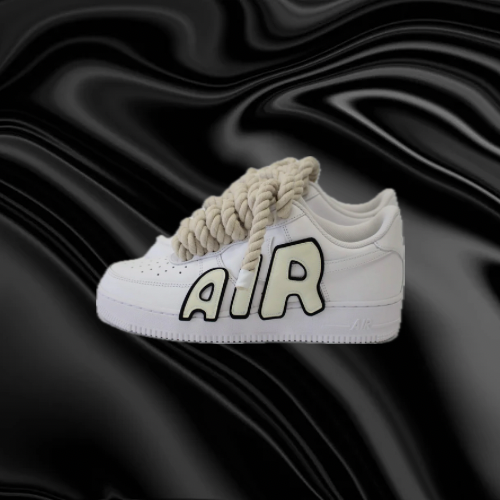 AF1 "AIR" ROPE LACES "BEIGE"
