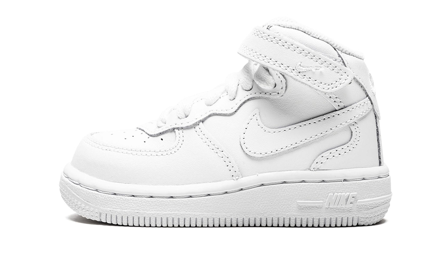 Kids Air Force 1 HI "White on White"