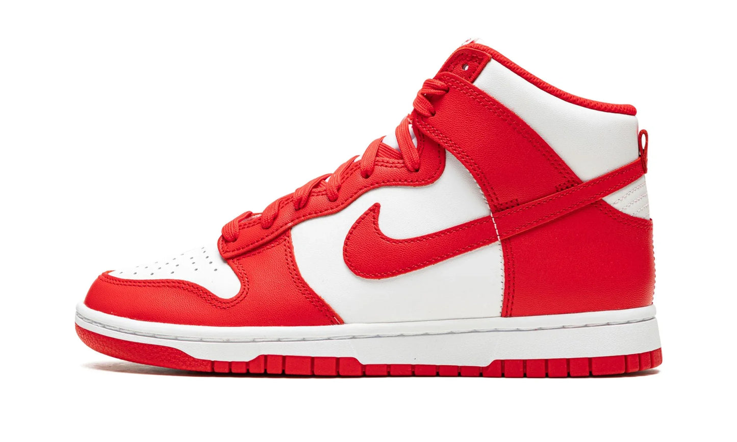 DUNK HIGH "White / University Red"