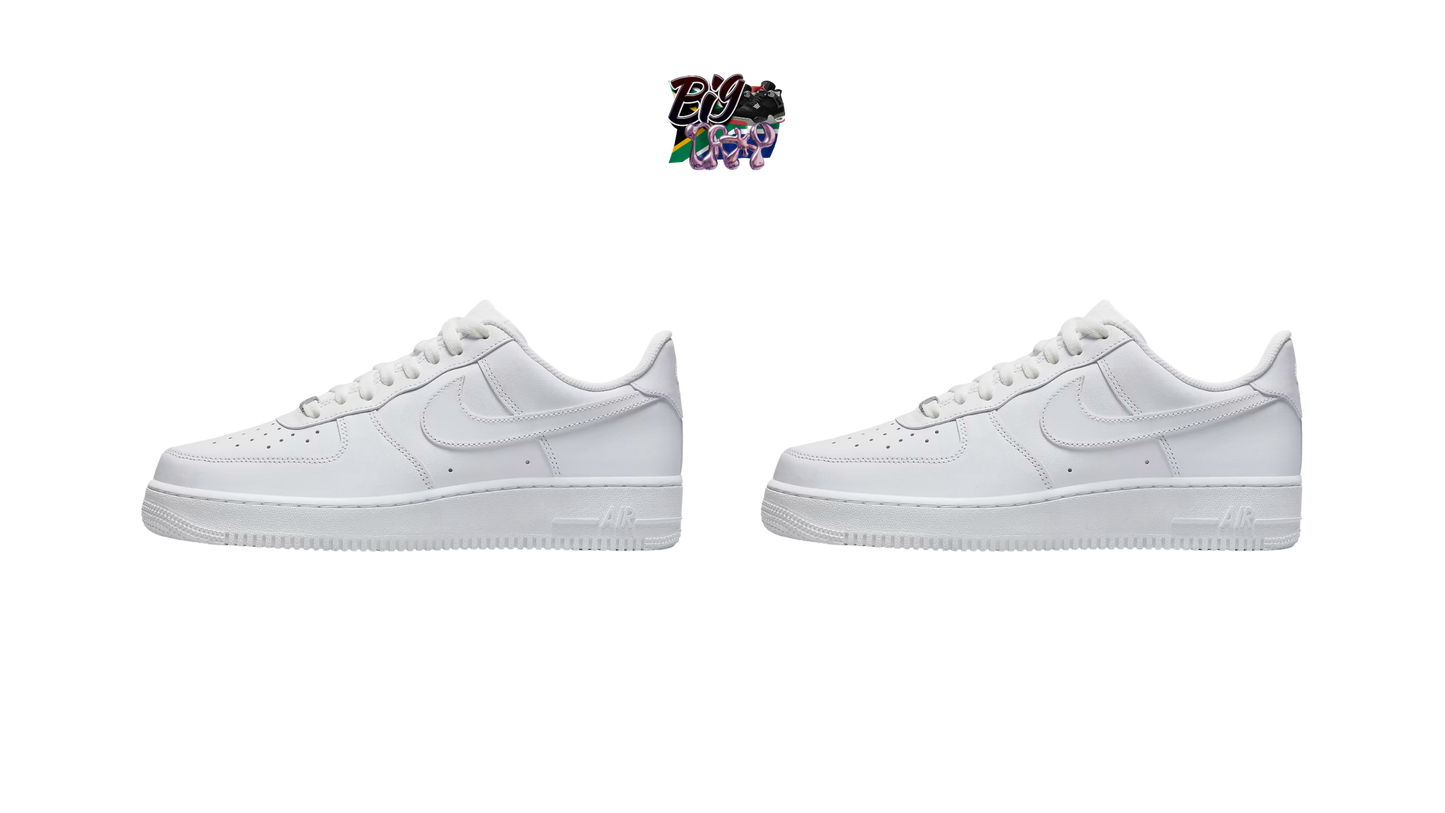2 X AIRFORCE 1s ( WHITE AND WHITE )