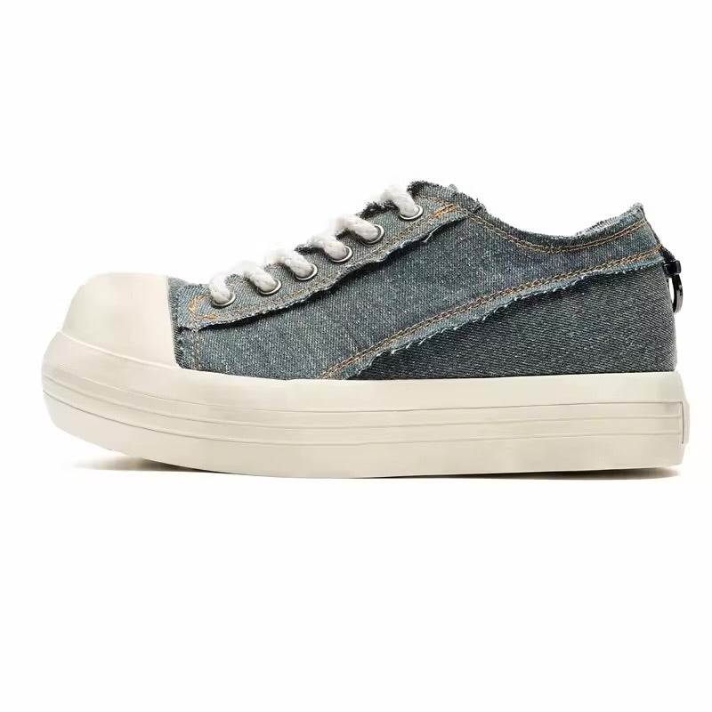 Platform Bulge Lifestyle Sneaker – Grey