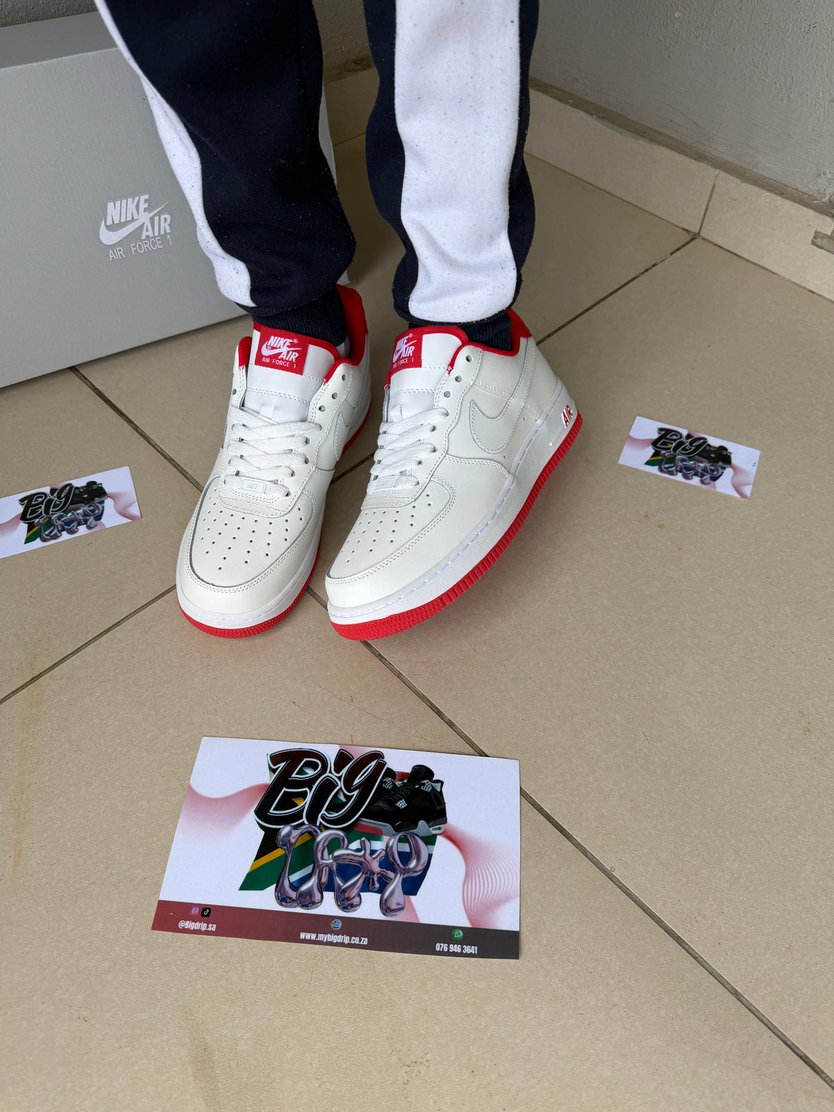 AIR FORCE 1 " red white"