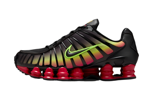 NIKE SHOX TL "Black/Volt/Fire Red"