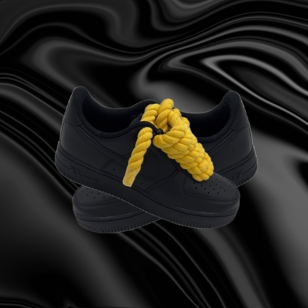 ROPE LACES LOW ‘07 “BLACK/YELLOW”