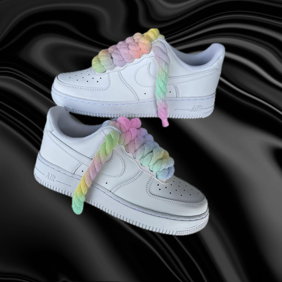 AIRFORCE 1 ROPE LACES LOW ‘07 “WHITE/RAINBOW”
